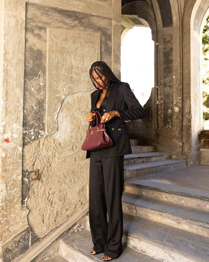 COM1297 TAILLEUR CON GILET NERO
