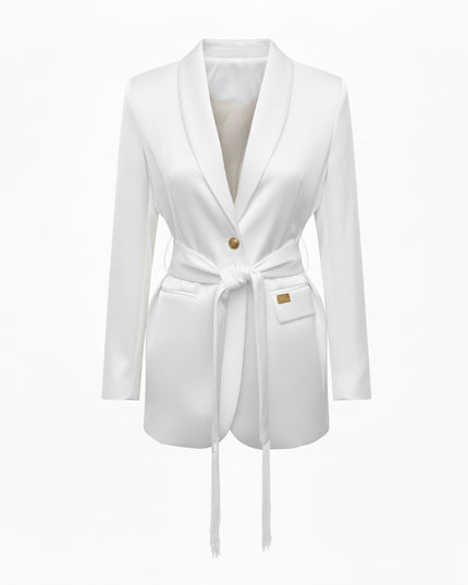 COM1033 TAILLEUR SATIN BIANCO