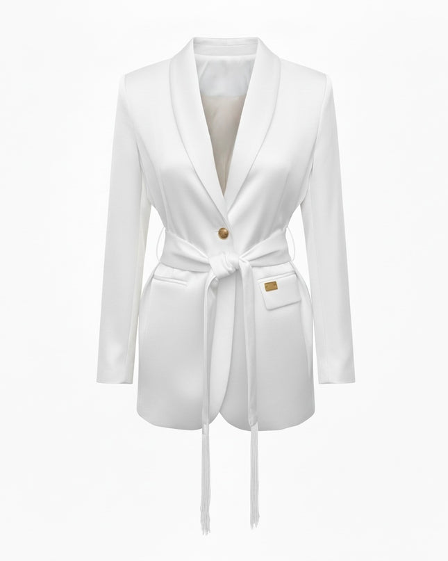 COM1033 TAILLEUR SATIN BIANCO