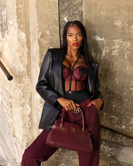 TOP0656 BODY LINGERIE BORDEAUX