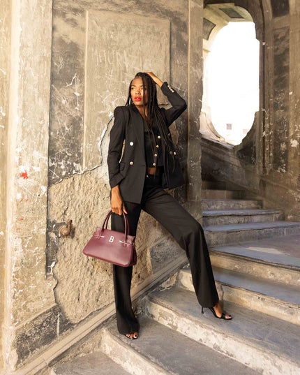 COM1297 TAILLEUR CON GILET NERO