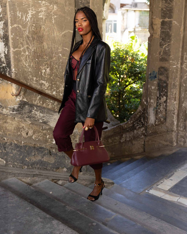 GIA1194 GIACCA ECOPELLE NERO