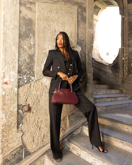 COM1297 TAILLEUR CON GILET NERO