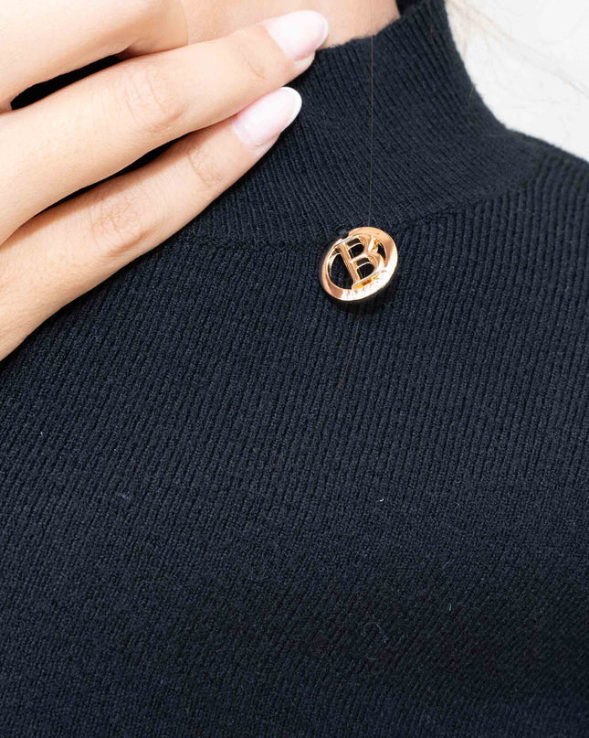MAG8155 MAGLIA MEZZOCOLLO NERO