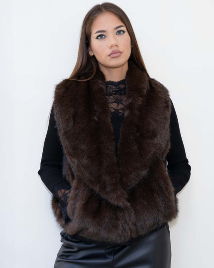 GIL0363 GILET REVERSIBILE NERO