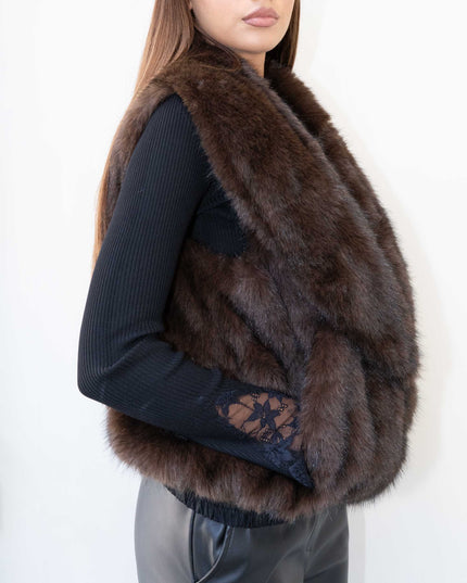 GIL0363 GILET REVERSIBILE NERO