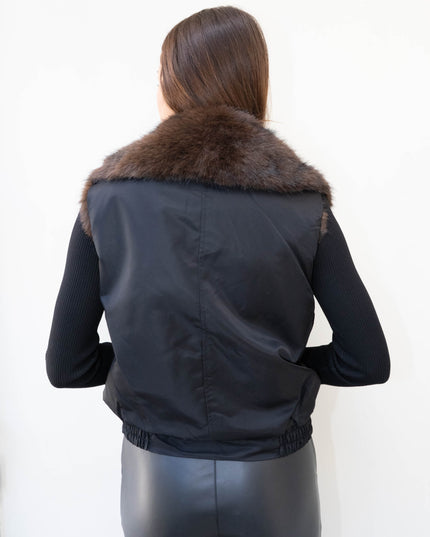 GIL0363 GILET REVERSIBILE NERO