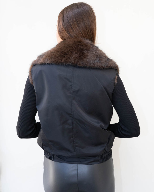 GIL0363 GILET REVERSIBILE NERO