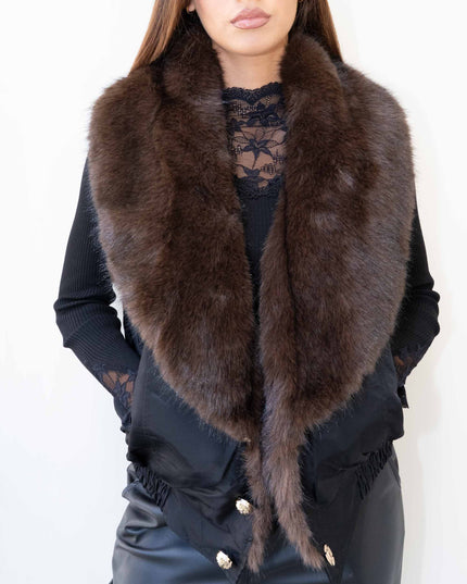 GIL0363 GILET REVERSIBILE NERO