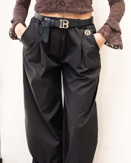PAN5018 PANTALONE BALLON NERO
