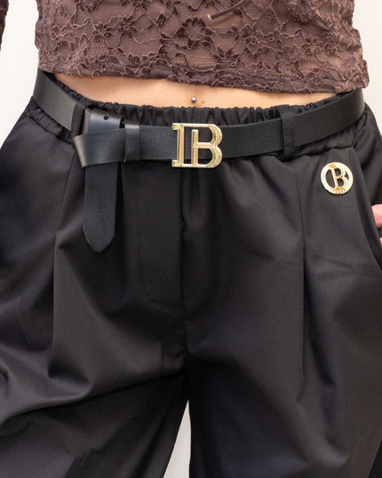 PAN5018 PANTALONE BALLON NERO
