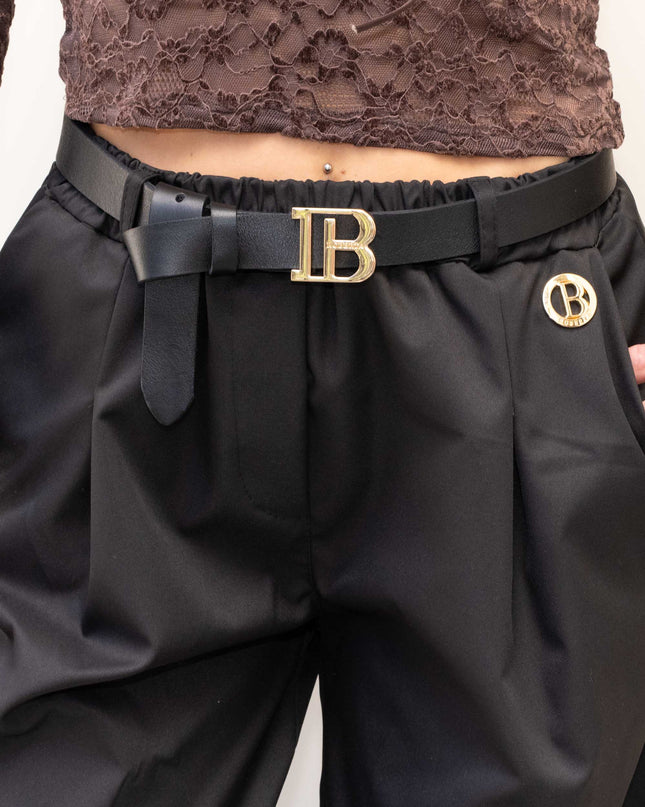 PAN5018 PANTALONE BALLON NERO