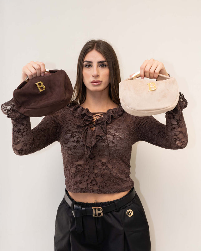 BO01926 BORSA ECOCAMOSCIO LUNARE BEIGE