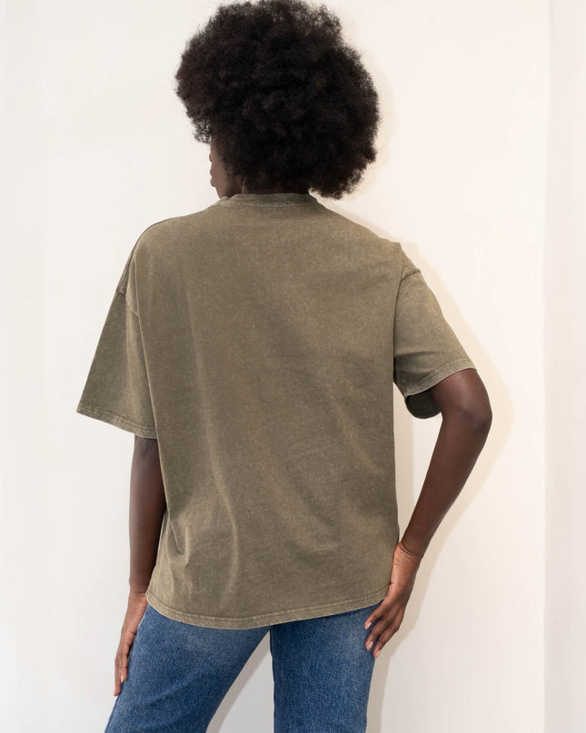 MAG8150 T-SHIRT CON BORCHIE VERDE