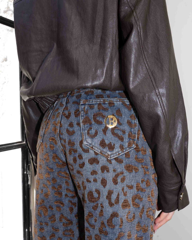 PAN5016 DENIM BALLON VELLUTATO MACULATO
