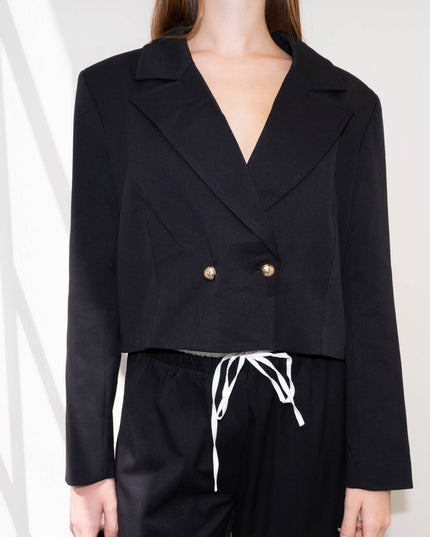 COM1308 TAILLEUR CON GIACCA CORTA NERO