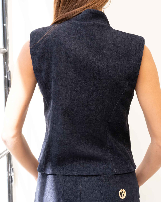 COM1306 COMPLETO IN VELLUTO BLU
