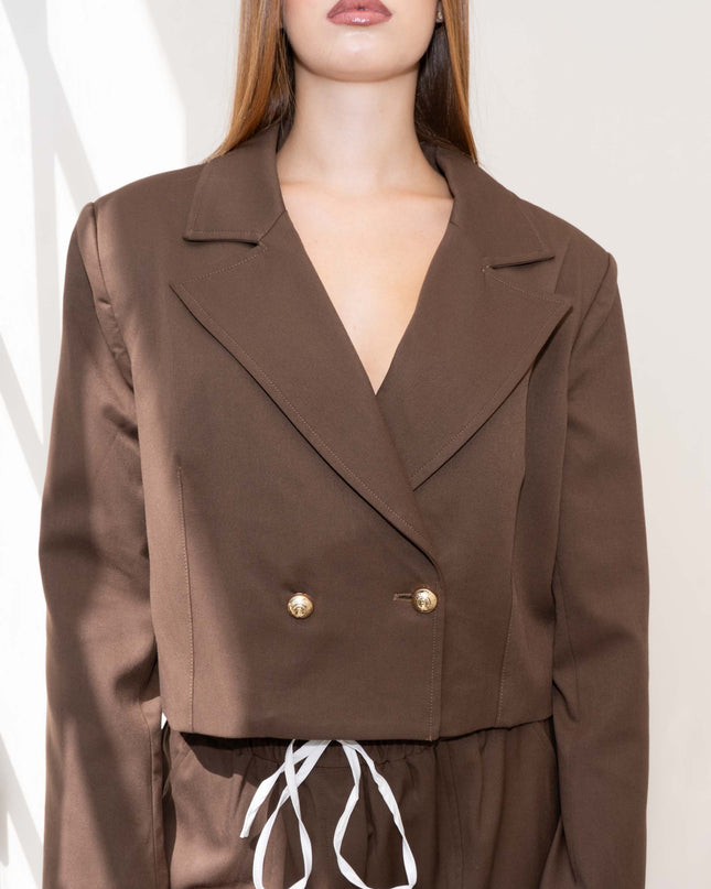 COM1308 TAILLEUR CON GIACCA CORTA MORO