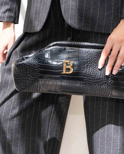 BO01925 CLUTCH ECOCOCCO NERO