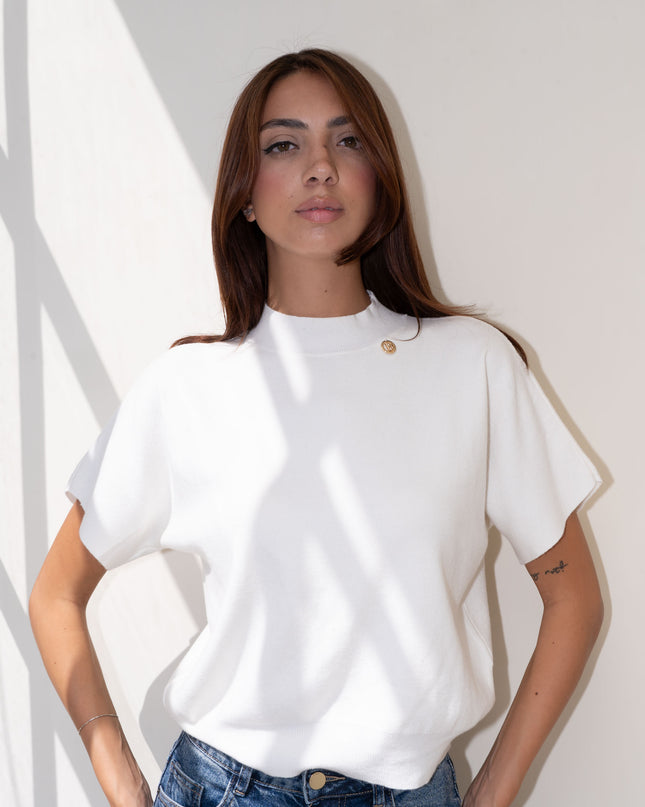 MAG8155 MAGLIA MEZZOCOLLO PANNA