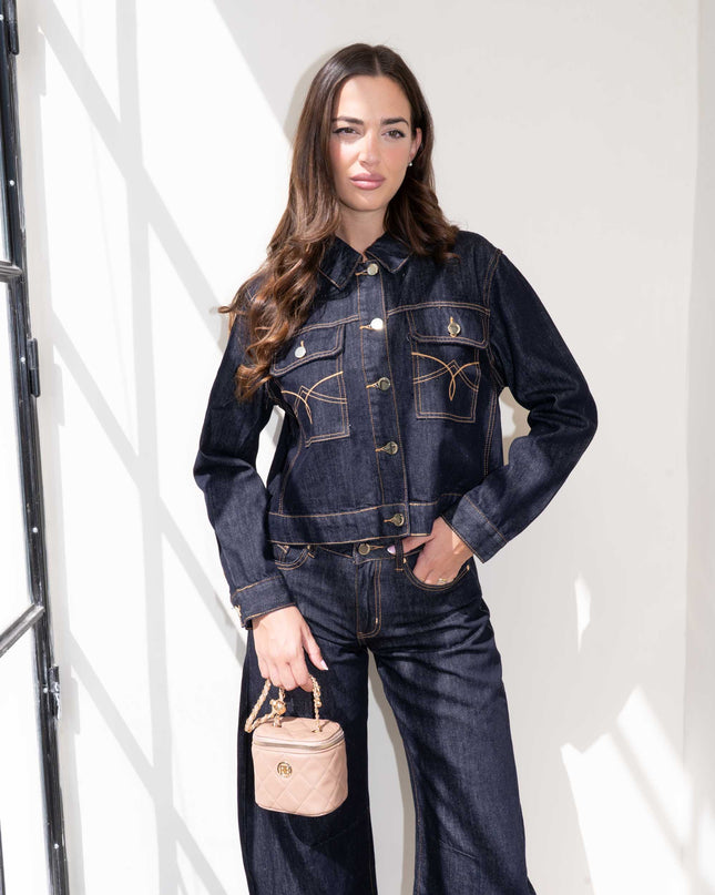 COM1277 COMPLETO DENIM PANTALONE E GIUBBINO