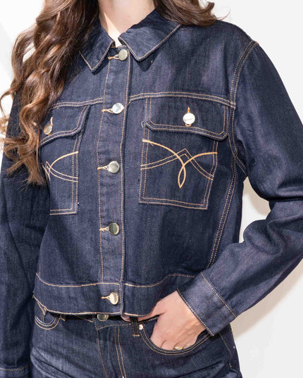 COM1277 COMPLETO DENIM PANTALONE E GIUBBINO