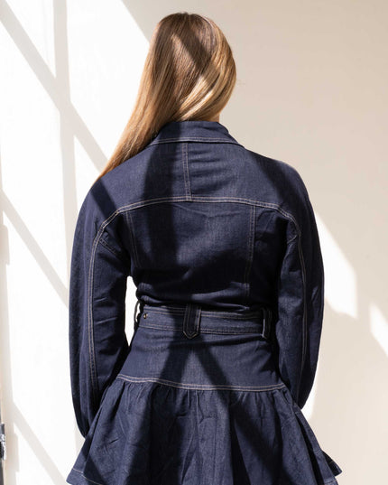 ABI3997 ABITO DENIM CON VOILANT