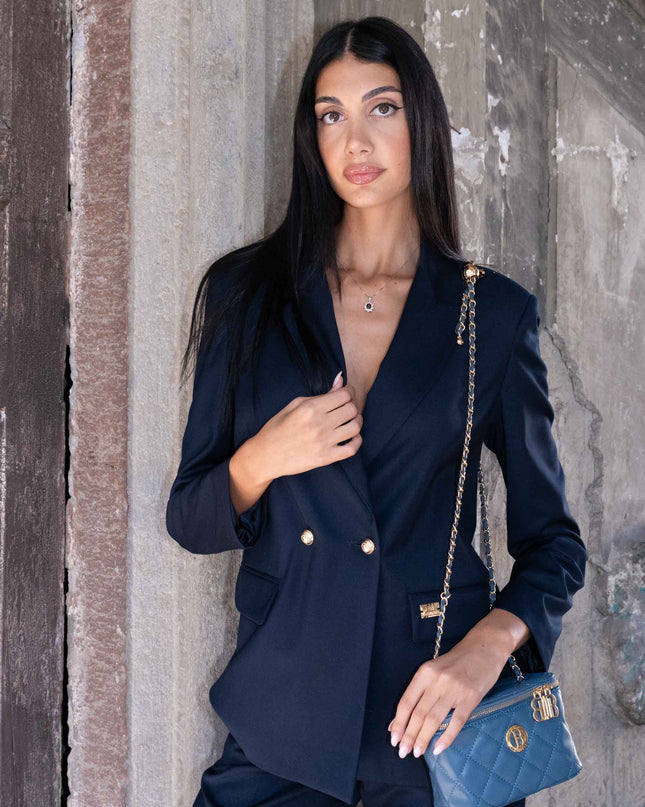 COM1303 TAILLEUR CON GIACCA OVER BLU