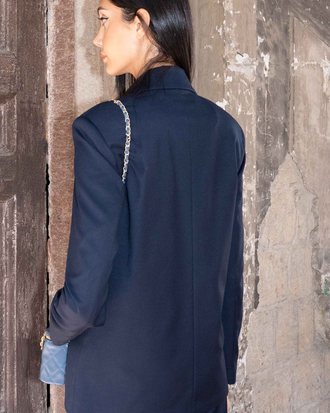COM1303 TAILLEUR CON GIACCA OVER BLU