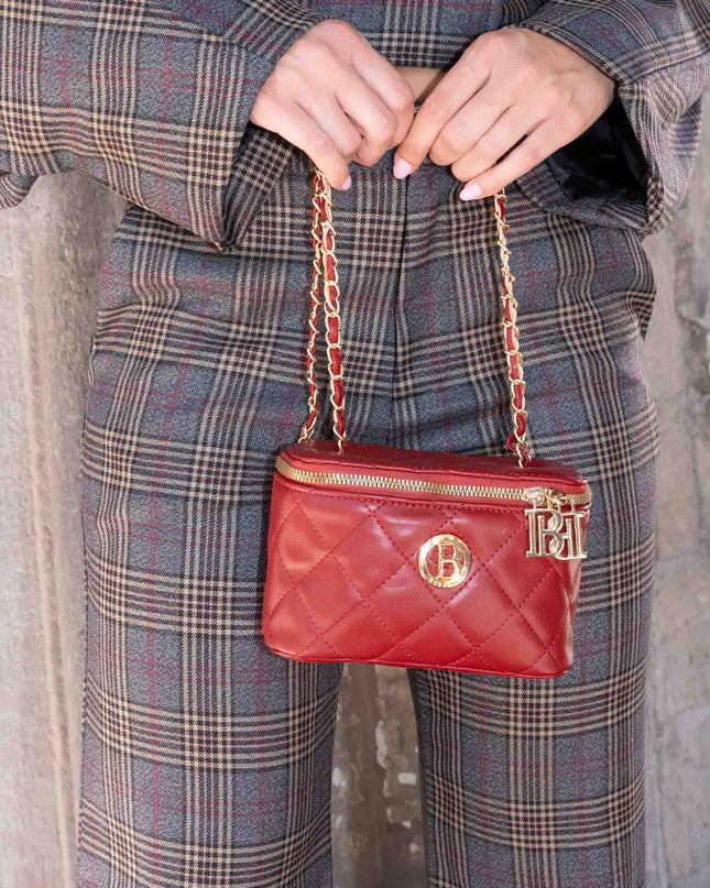 COM1309 COMPLETO TARTAN GRIGIO/BEIGE