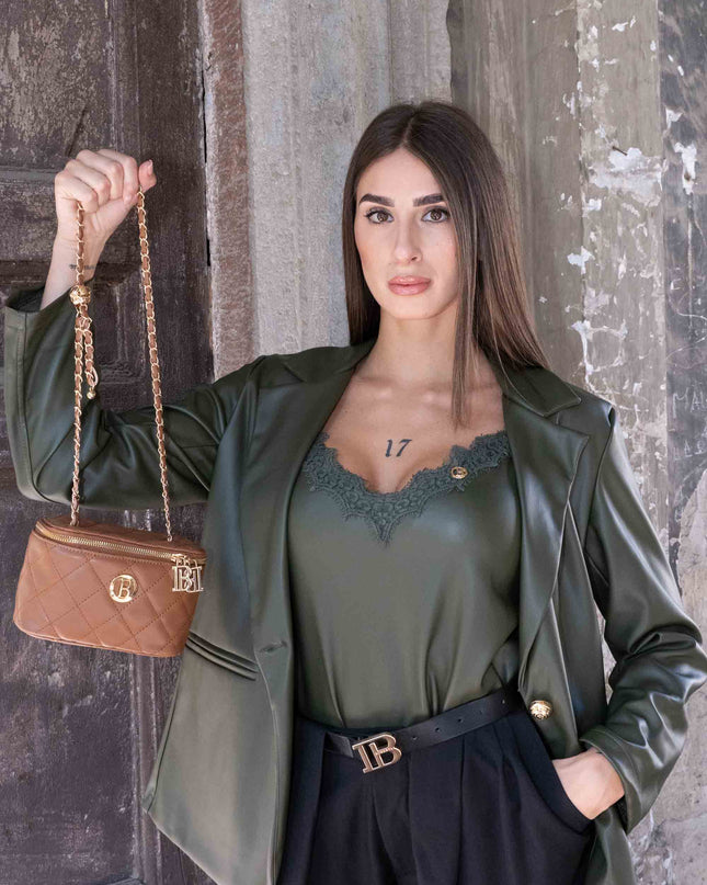 TOP0651 TOP ECOPELLE VERDE