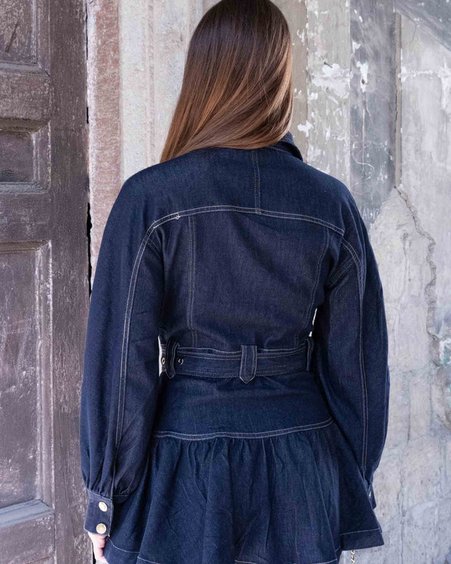 ABI3997 ABITO DENIM CON VOILANT