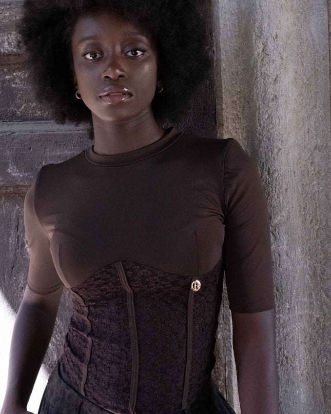 MAG8164 MAGLIA IN LICRA MORO