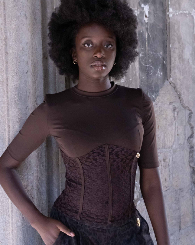 MAG8164 MAGLIA IN LICRA MORO