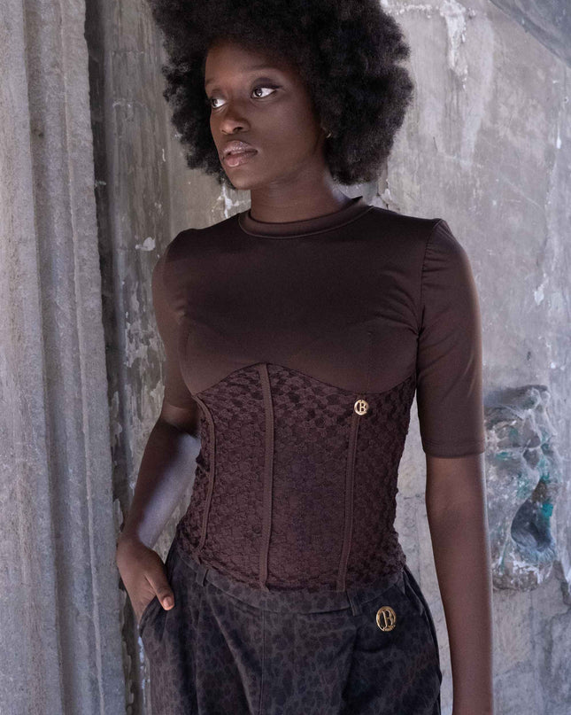 MAG8164 MAGLIA IN LICRA MORO