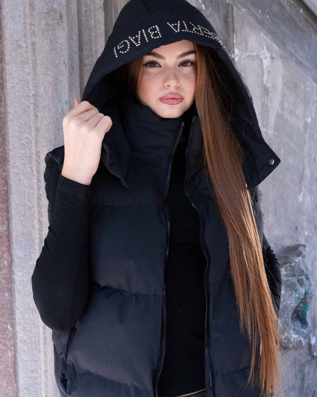 GIL0361 GILET BOMBER NERO