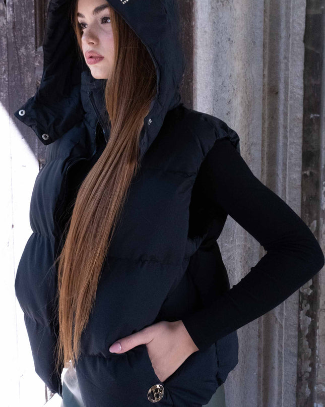 GIL0361 GILET BOMBER NERO