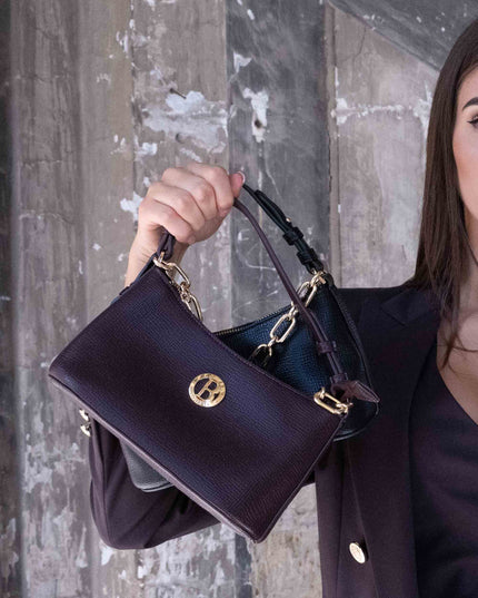 BO01899 BORSA PICCOLA TRAPEZIO VINO