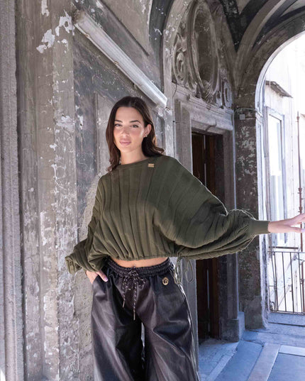 PAN5019 PANTALONE ECOPELLE NERO