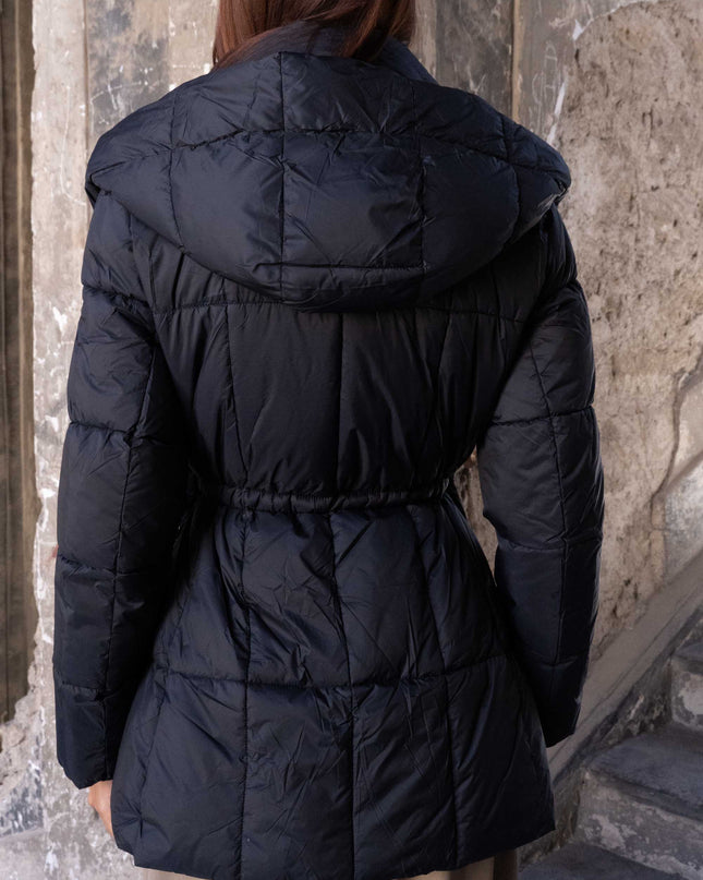 GIU1846 PIUMINO KIMONO NERO