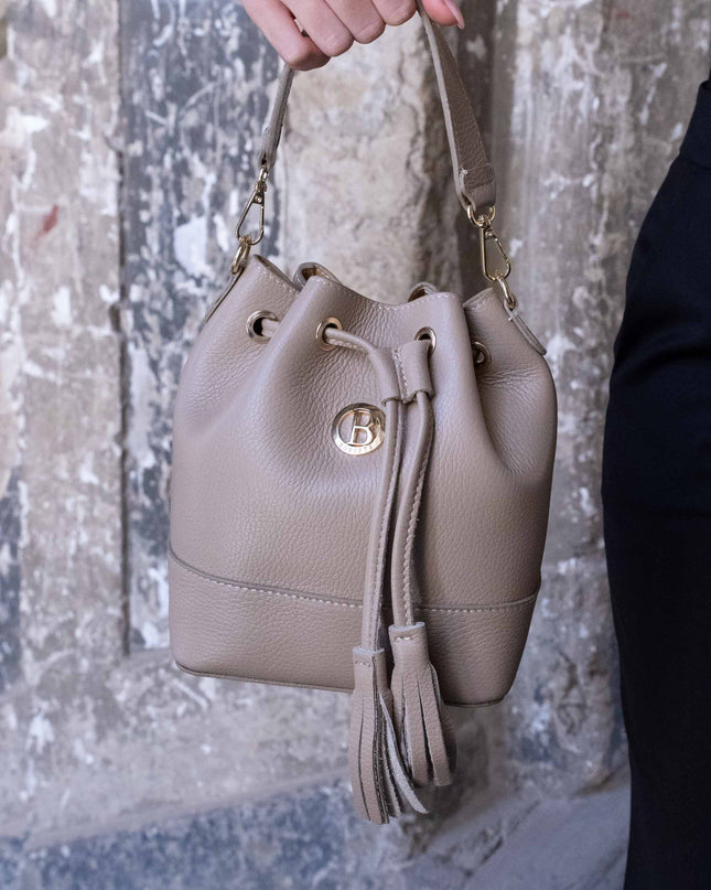 BO01897 BORSA SECCHIELLO BEIGE