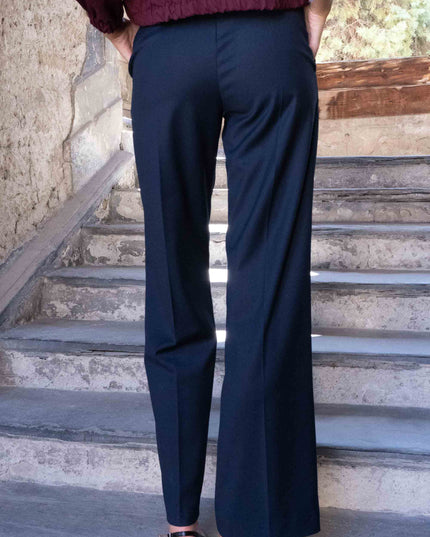 PAN5009 PANTALONE PALAZZO BLU