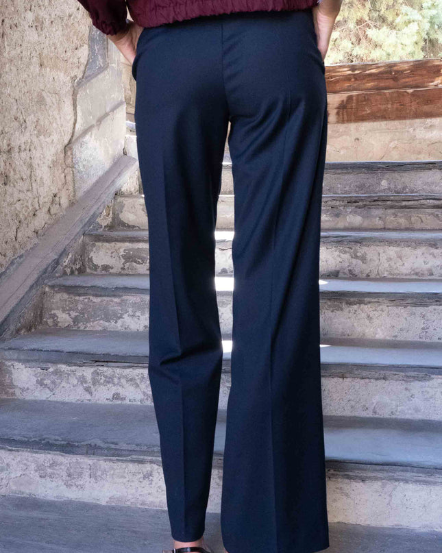 PAN5009 PANTALONE PALAZZO BLU
