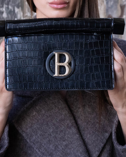 BO01915 BORSA CLUTCH NERO