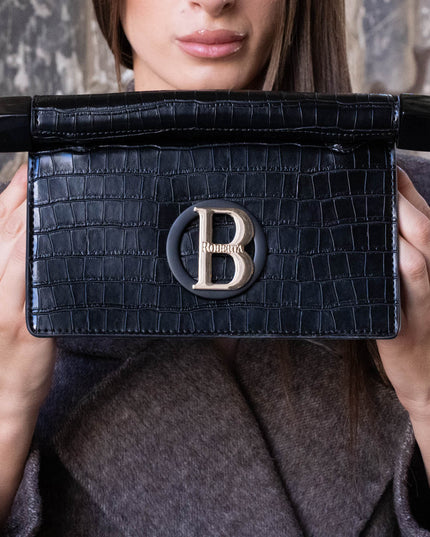 BO01915 BORSA CLUTCH NERO