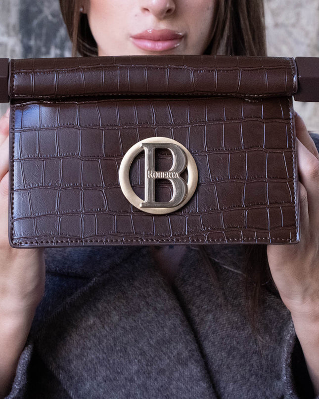 BO01915 BORSA CLUTCH MORO
