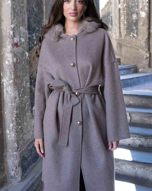 CAP0759 CAPPOTTO LUNGO BEIGE