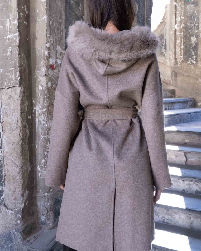CAP0759 CAPPOTTO LUNGO BEIGE