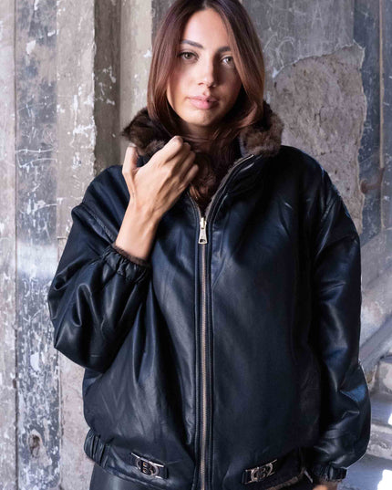 GIU1828 GIUBBINO REVERSIBILE NERO