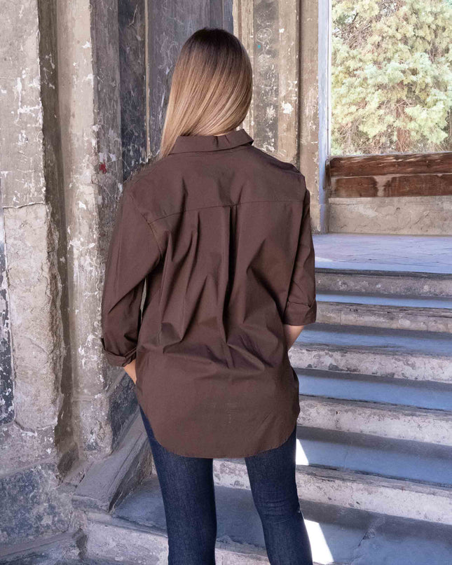 CAM1667 CAMICIA CON RICAMO BB MORO